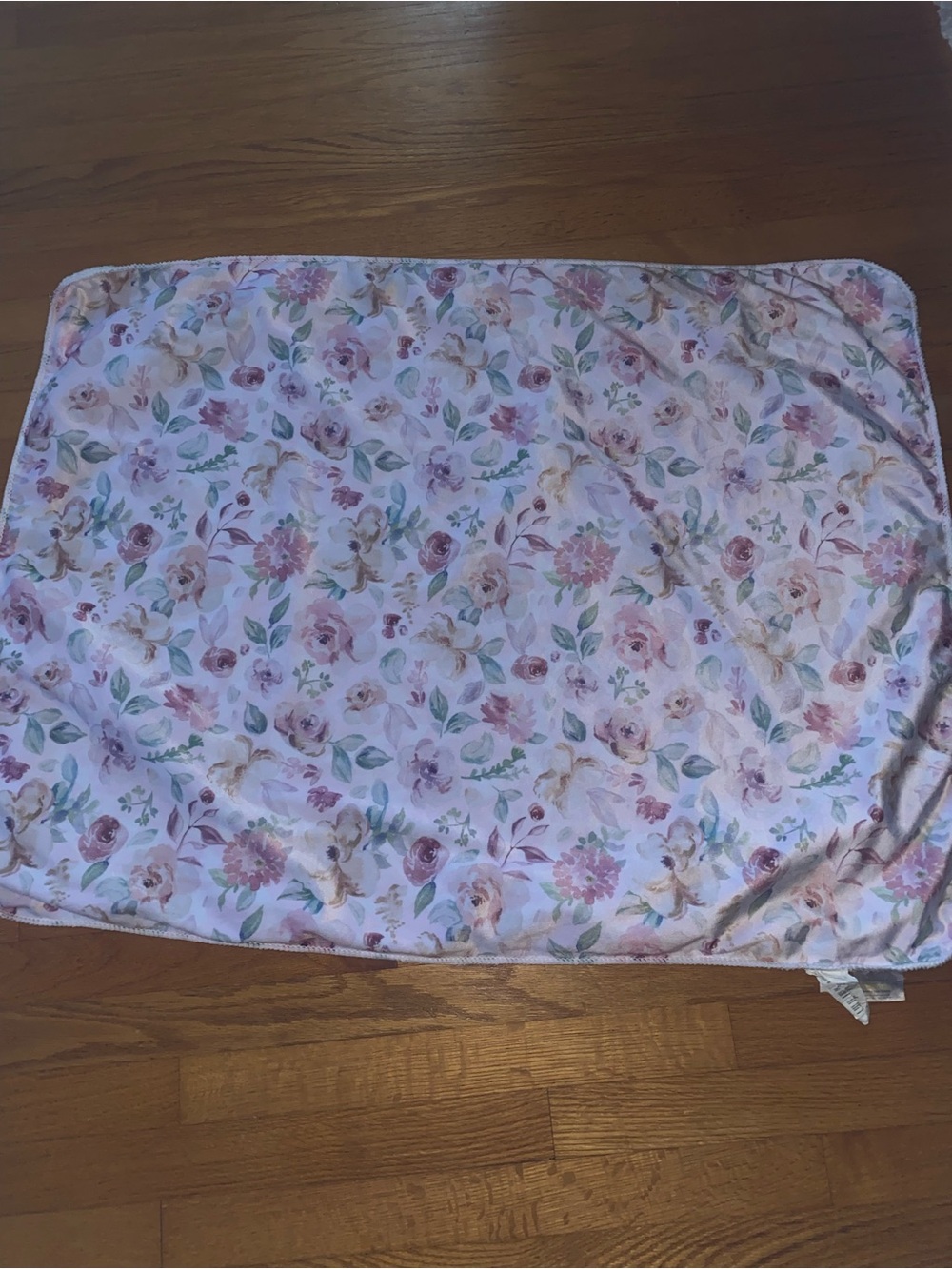 Cozy Sherpa Fleece  Baby Blanket Throw - Floral